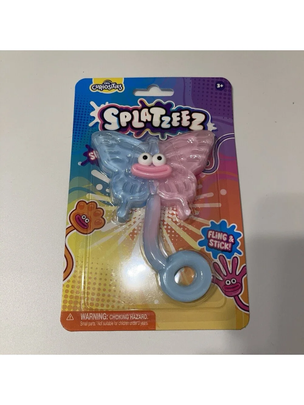 Orb Curiosities Splatzeez Butterfly Smusher Sticky Squeeze Toy NEW NOT IN STORES
